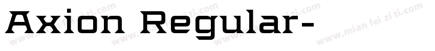 Axion Regular字体转换
